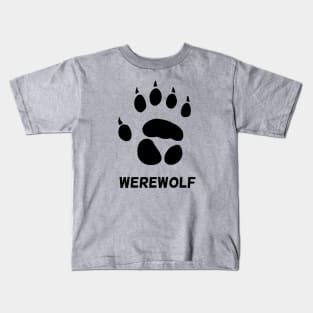 werewolf pawprint Kids T-Shirt